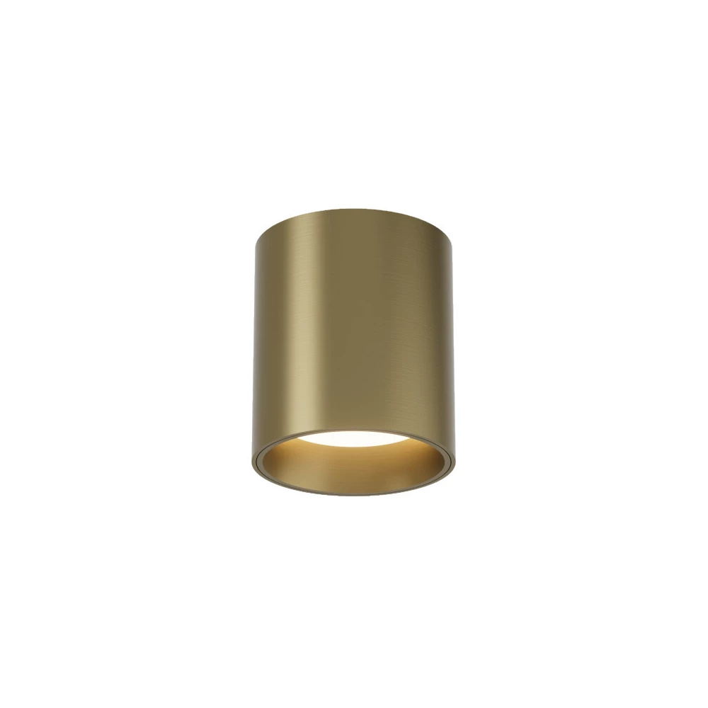 DK2610-SB Накладной светильник SHINE TUBE со светодиодом D70H80 IP20 3000К 10W RA90 сатинированная латунь алюминий - Viokon.com