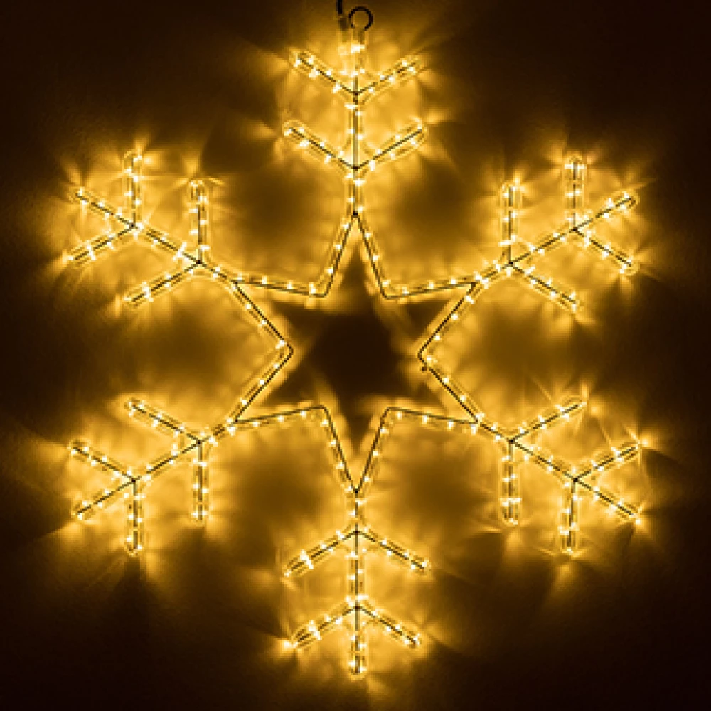 Фигура светодиодная ARD-SNOWFLAKE-M4-750x750-324LED Warm (230V, 18W) (Ardecoled, IP65, 1 год) 034252 - Viokon.com