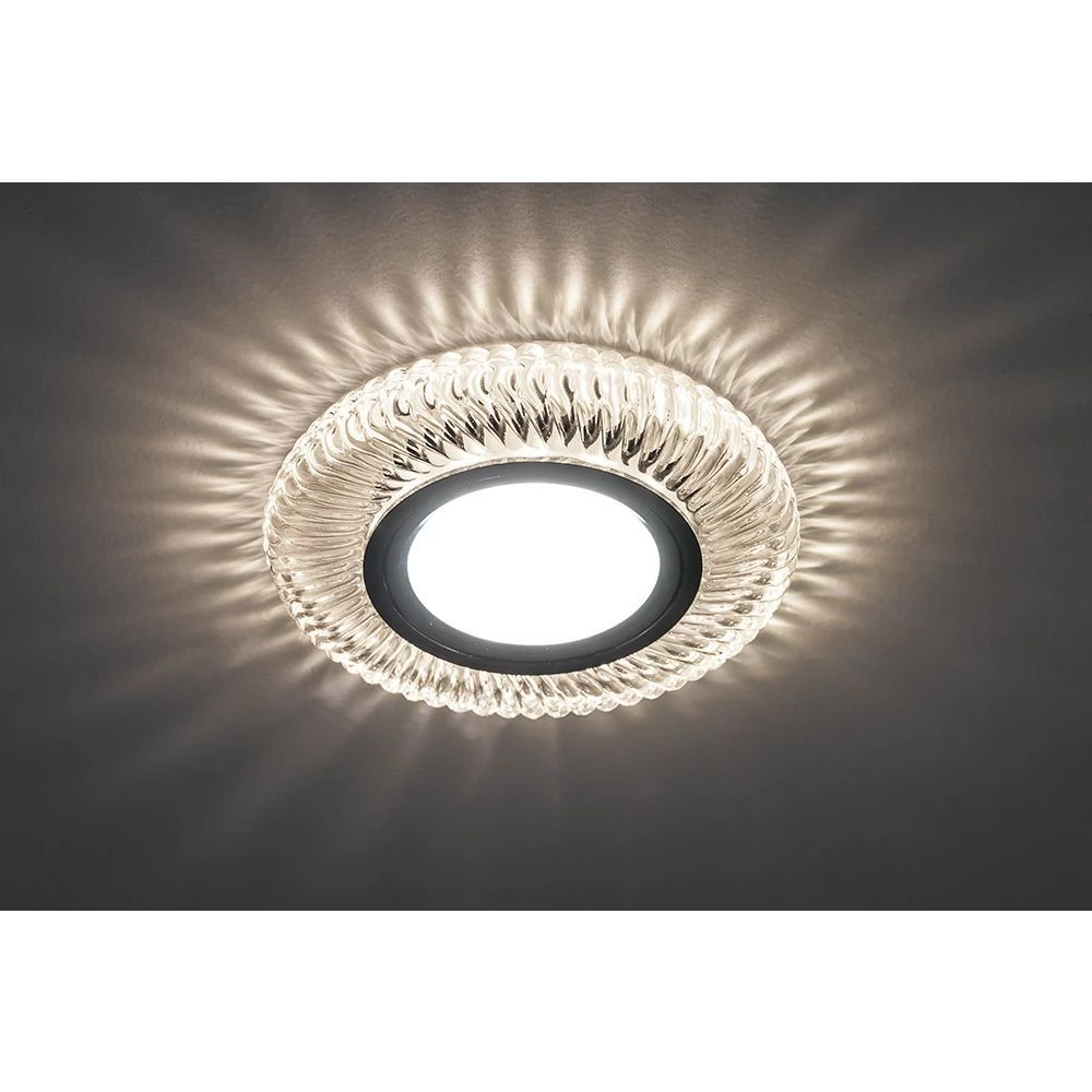 Светильник встраиваемый с LED подсветкой Feron CD988 потолочный MR16 G5.3 прозрачный (32667) - Viokon.com