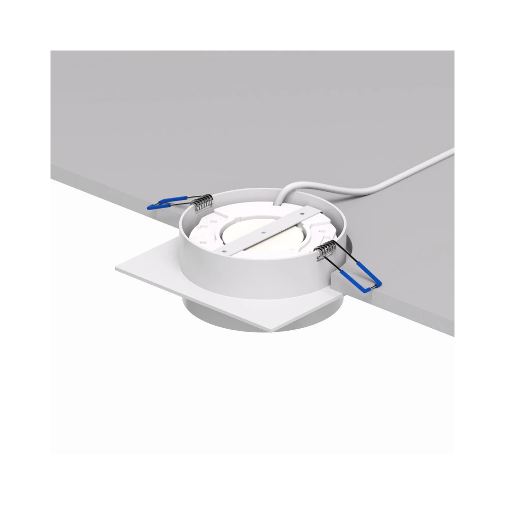 DK2091-WH Встраиваемый светильник FLAT IP 20 до 15 Вт GX53 LED белый алюминий - Viokon.com
