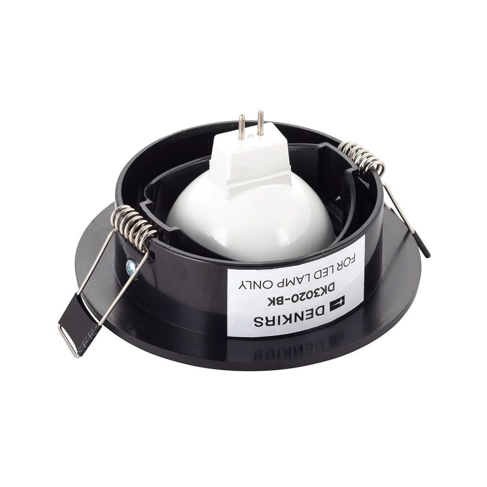 DK3020-BK Встраиваемый светильник IP 20 10 Вт GU53 LED черный пластик - Viokon.com