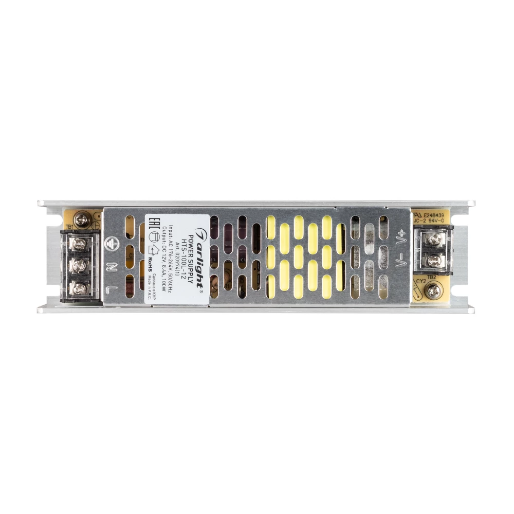 Блок питания HTS-100L-12 (12V, 8.4A, 100W) (Arlight, IP20 Сетка, 3 года) 020974(1) - Viokon.com