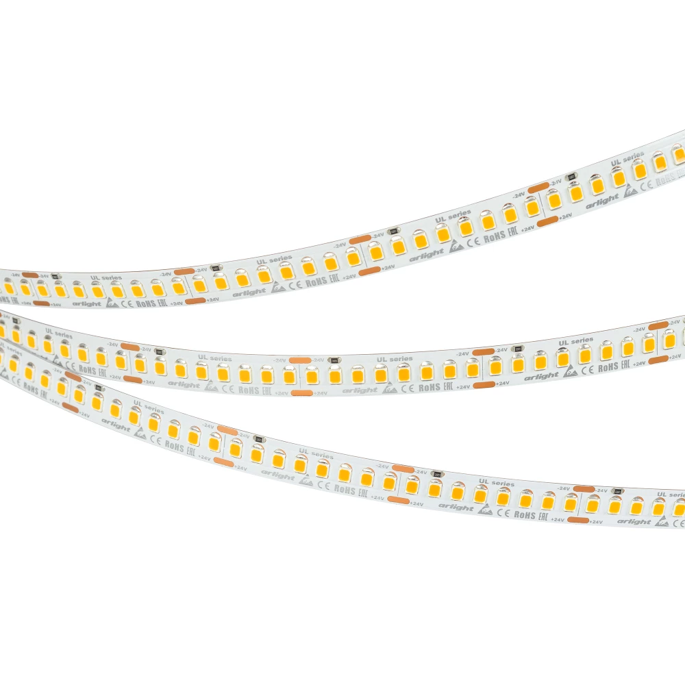 Лента UL-A200-10mm 24V Warm2400 (20 W/m, IP20, 5m) (Arlight, 7 лет) 037223 - Viokon.com