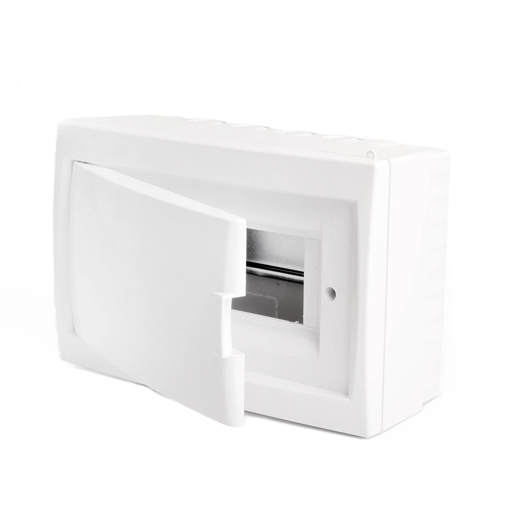 Бокс настенный STEKKER EBX50-3/08-20 8 модулей, белый, пластик, серия Standart (49643) - Viokon.com