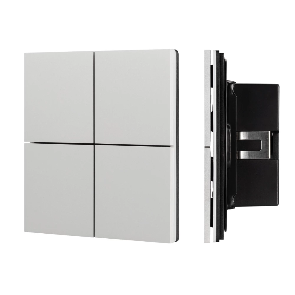 INTELLIGENT ARLIGHT Кнопочная панель KNX-304-23-IN Silver (BUS, Frameless) (IARL, IP20 Металл, 2 года) 039662 - Viokon.com