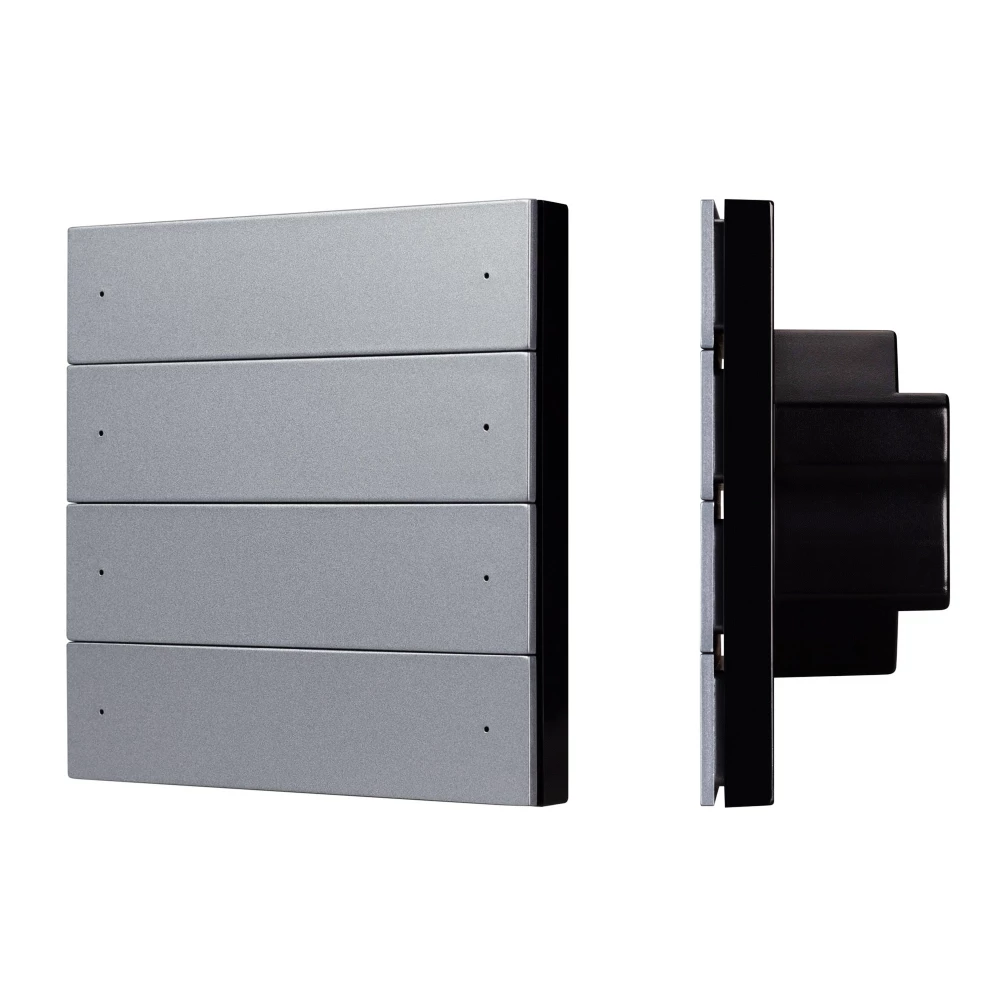 INTELLIGENT ARLIGHT Кнопочная панель SMART-DMX512-801-22-8G-8SC-DIM-IN Grey (230V, 2.4G) (IARL, IP20 Пластик, 5 лет) 039315 - Viokon.com