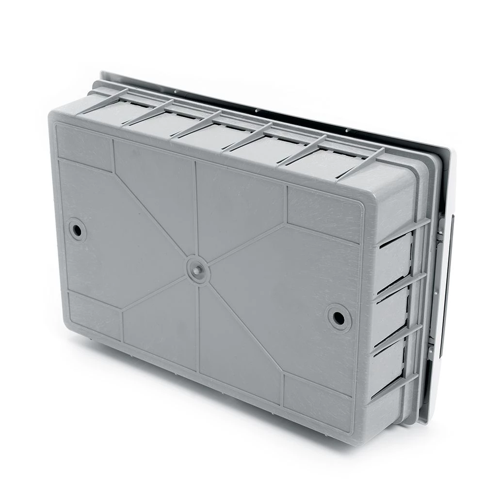 Бокс встраиваемый STEKKER EBX40-2/12-41 12 модулей, пластик, серия Home (39185) - Viokon.com