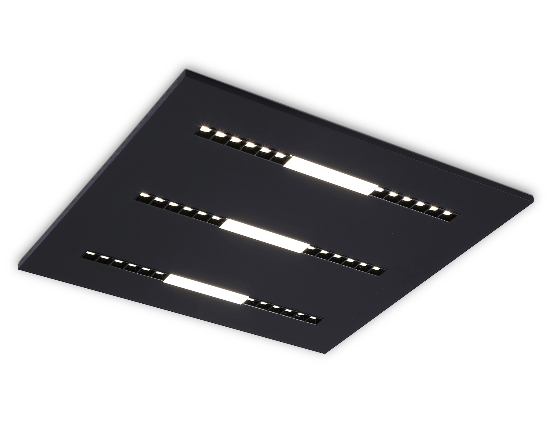 Светодиодная панель в стиле техно DPS1071 BK черный 48W 4000K 175-265V IP20 4080LM 595*595*14 - Viokon.com