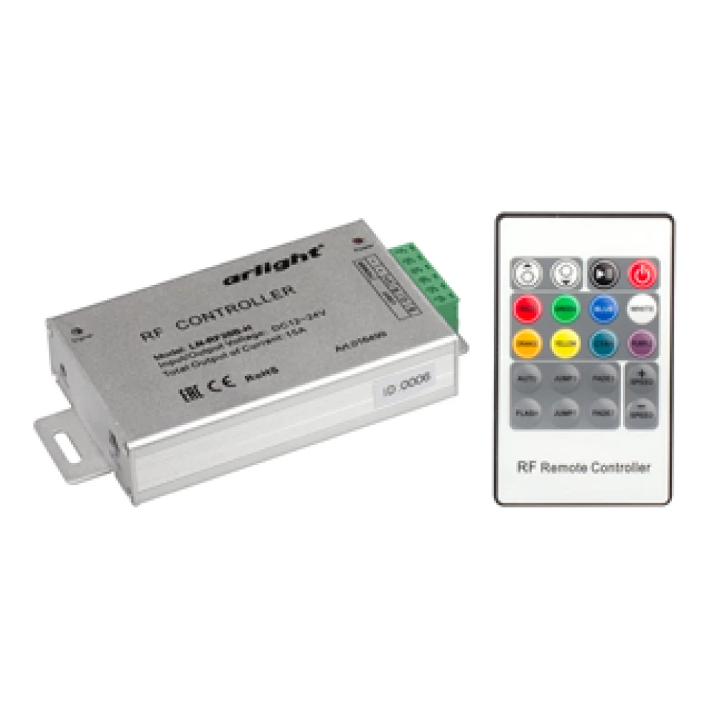 Контроллер LN-RF20B-H (12-24V,180-360W, ПДУ 20кн) (Arlight, IP20 Металл, 1 год) 016499 - Viokon.com