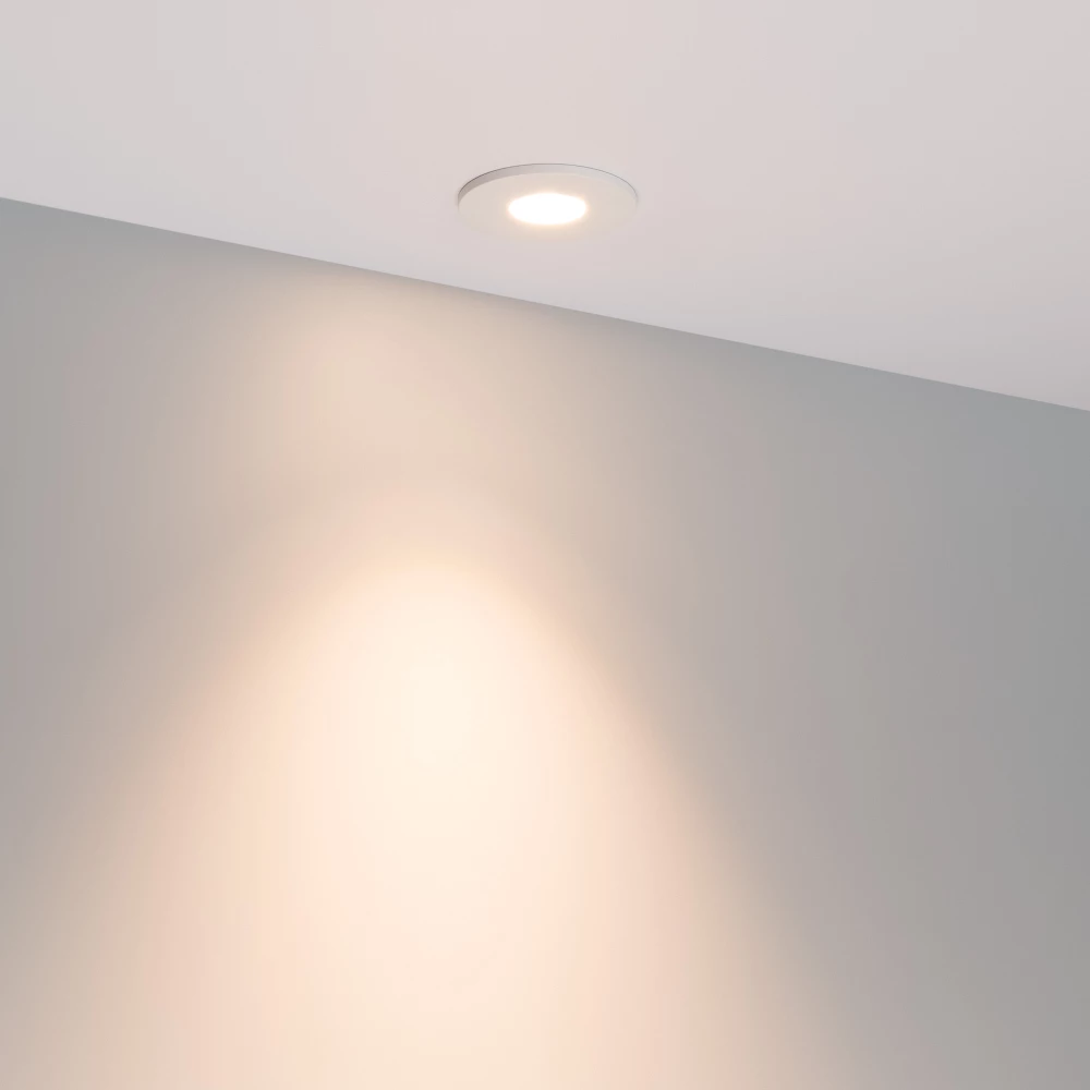 Светильник MS-GLORY-BUILT-R54-5W Warm3000 (WH, 38 deg, 230V) (Arlight, IP54 Металл, 5 лет) 047285 - Viokon.com