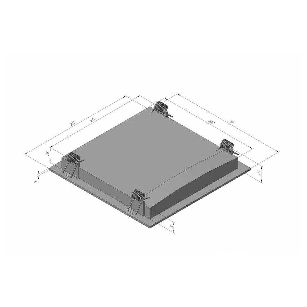 DL-20 PREMIUM 20W WH 3000K Светильник светодиодный встраиваемый - Viokon.com