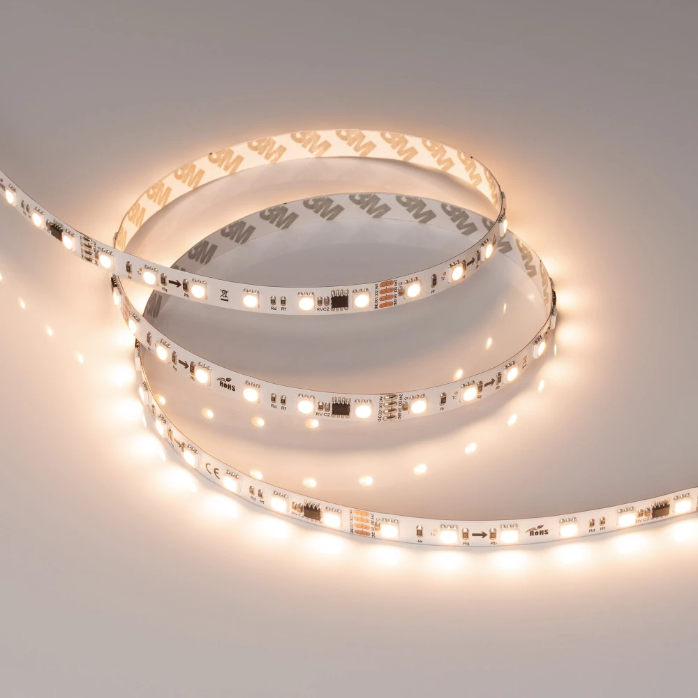 Лента SPI-B60-10mm 24V Warm3000-PX6-RAM (15 W/m, IP20, 5060, 5m) (Arlight, бегущий огонь) 039040 - Viokon.com