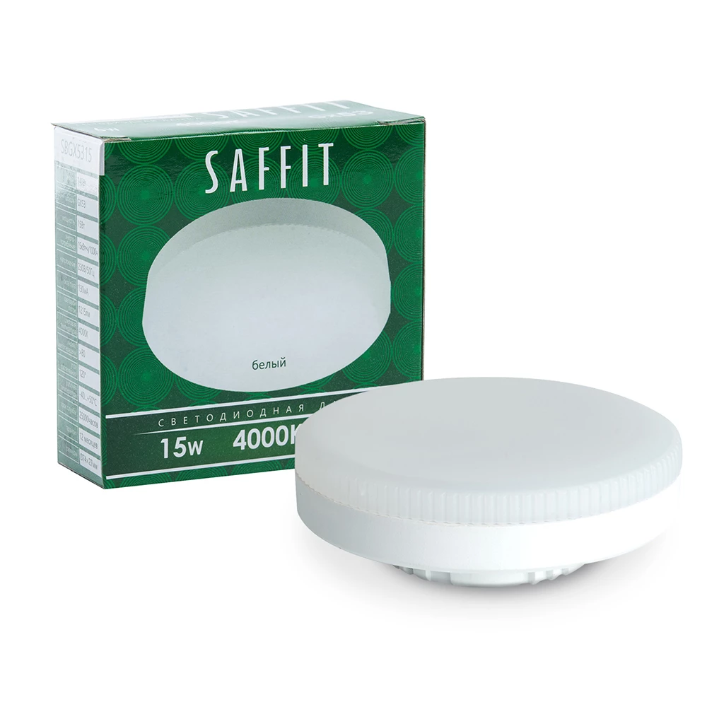 Лампа светодиодная SAFFIT SBGX5315 GX53 15W 230V 4000K (55192) - Viokon.com