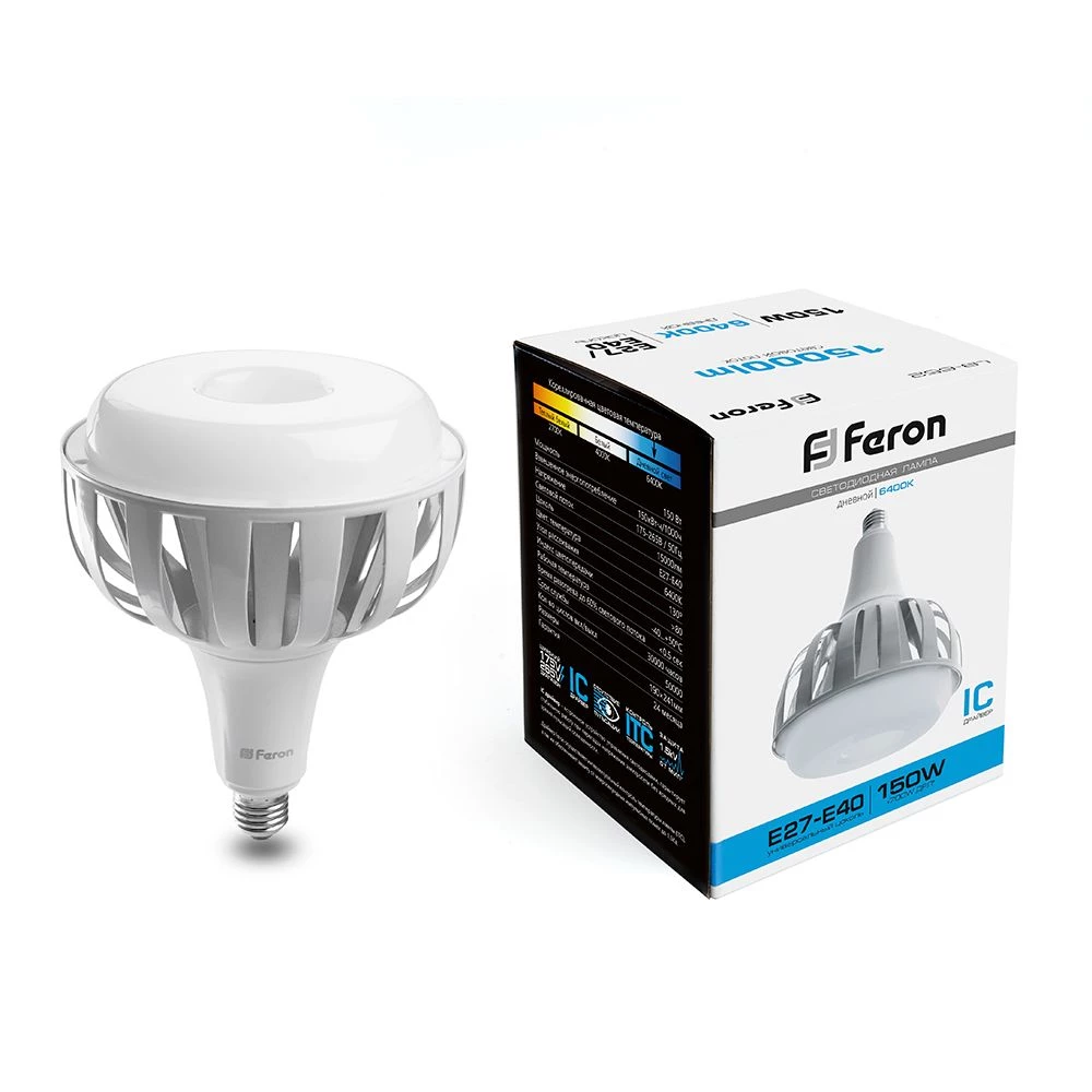 Лампа светодиодная Feron LB-652 E27-E40 150W 175-265V 6400K (38098) - Viokon.com