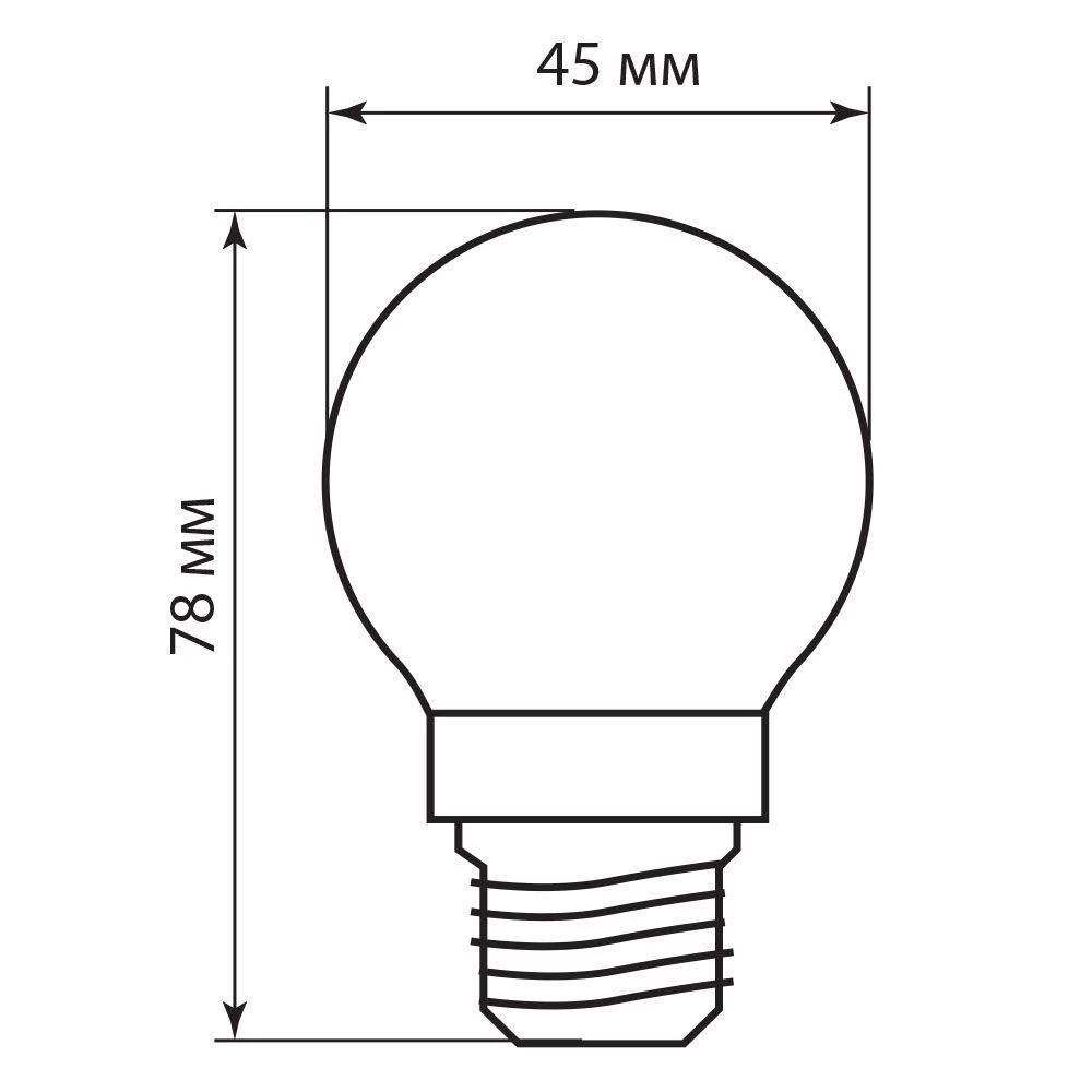 Лампа светодиодная Feron LB-61 Шарик E27 5W 6400K (25583) - Viokon.com