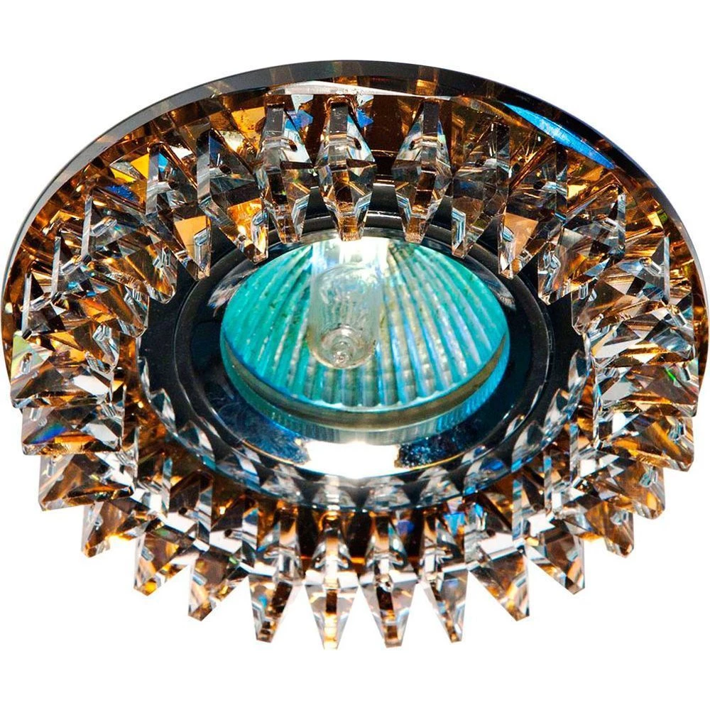 Светильник встраиваемый Feron CD2540 потолочный MR16 G5.3 коричневый, хром (18924) - Viokon.com