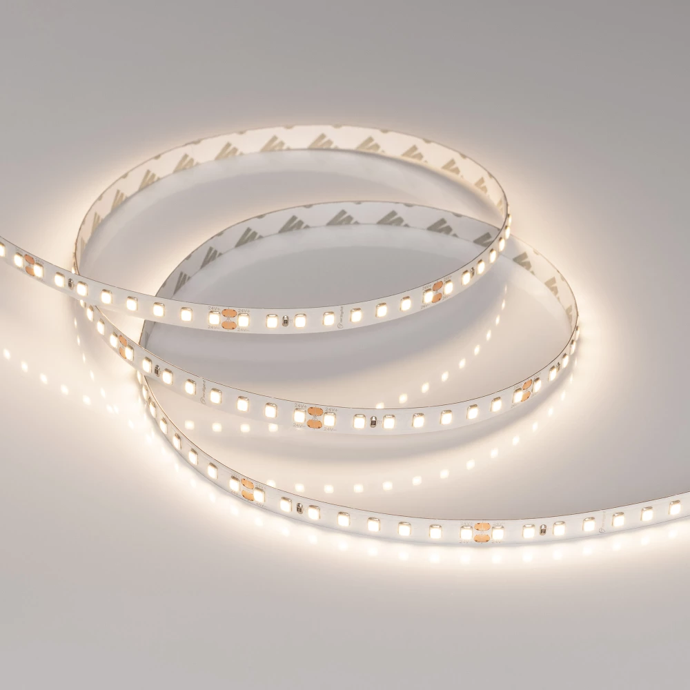 Лента RT-A128-8mm 24V Warm3500 (9.6 W/m, IP20, 2835, 5m) (Arlight, высок.эфф.150 лм/Вт) 038757 - Viokon.com