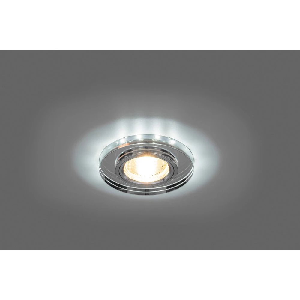 Светильник встраиваемый с белой LED подсветкой Feron 8060-2 потолочный MR16 G5.3 серебристый (28490) - Viokon.com