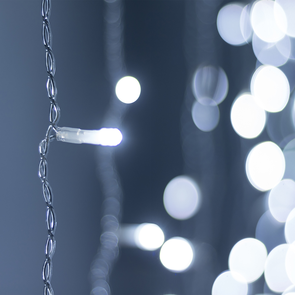 Светодиодная гирлянда ARD-CURTAIN-HOME-2000x2500-CLEAR-300LED White (230V, 12W) (Ardecoled, IP20) 024834 - Viokon.com
