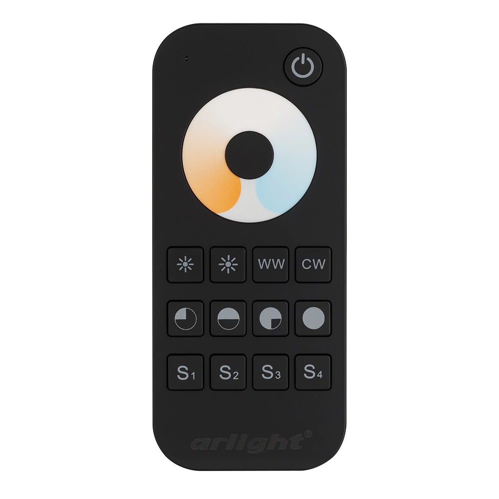 Пульт SMART-R34-MIX Black (1 зона, 2.4G) (Arlight, IP20 Пластик, 5 лет) 025032 - Viokon.com