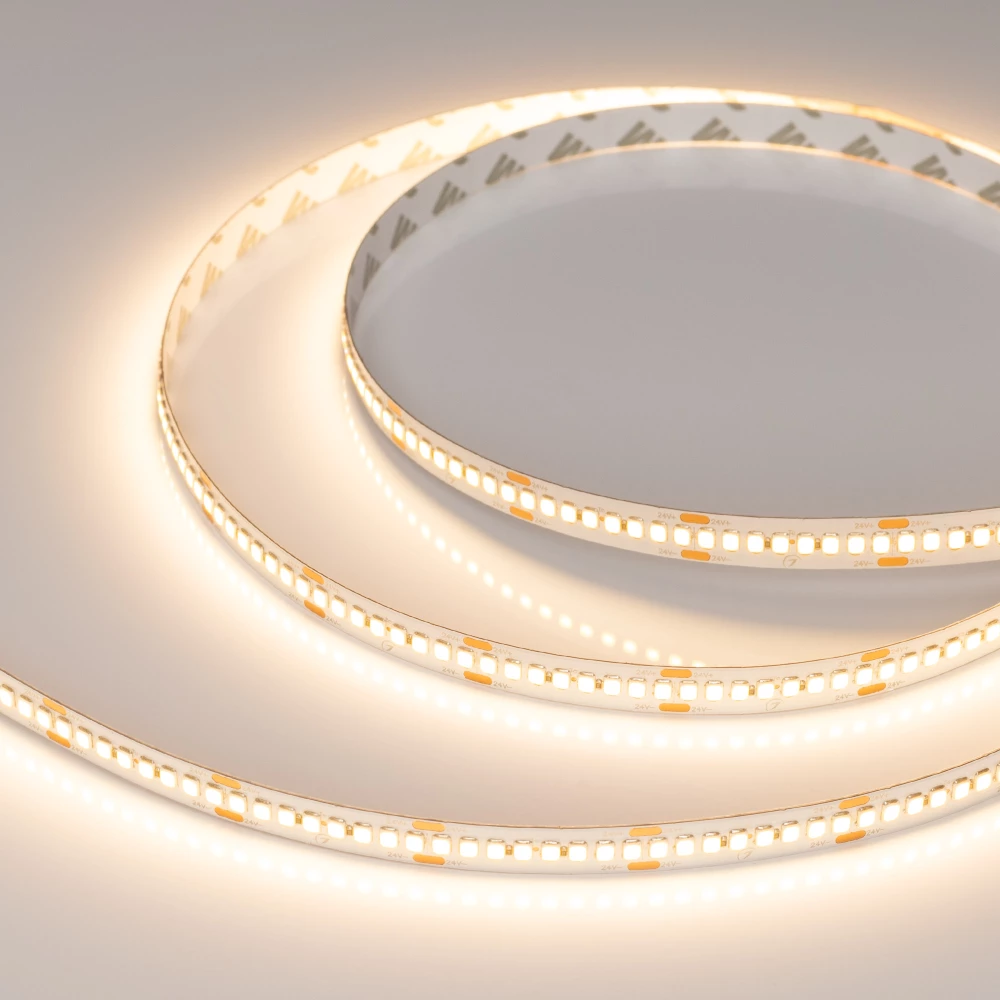 Лента RT-A240-10mm 24V Warm2700 (22 W/m, IP20, 2835, 5m) (Arlight, высок.эфф.150 лм/Вт) 038746 - Viokon.com