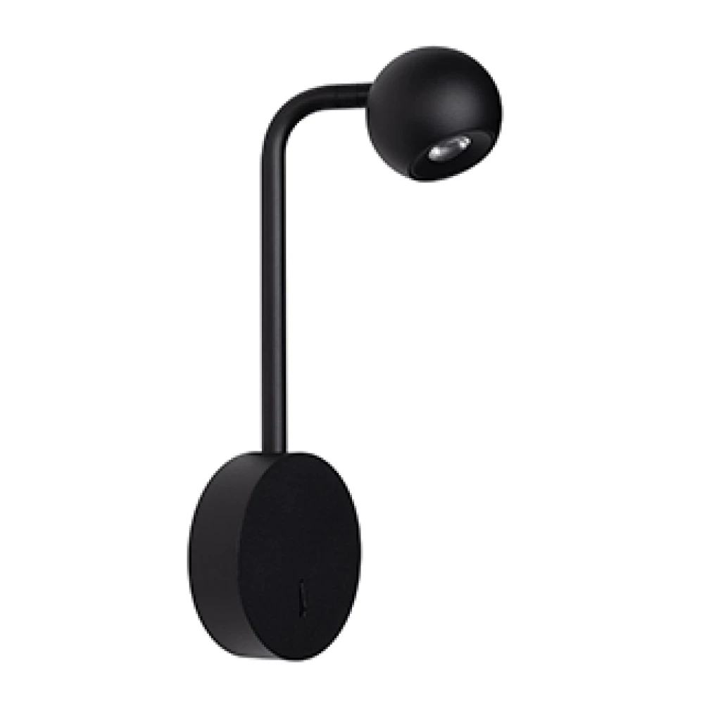 Светильник SP-OTTORI-LONG-WALL-6W Warm3000 (BK, 30 deg, 230V) (Arlight, IP20 Металл, 3 года) 048168 - Viokon.com