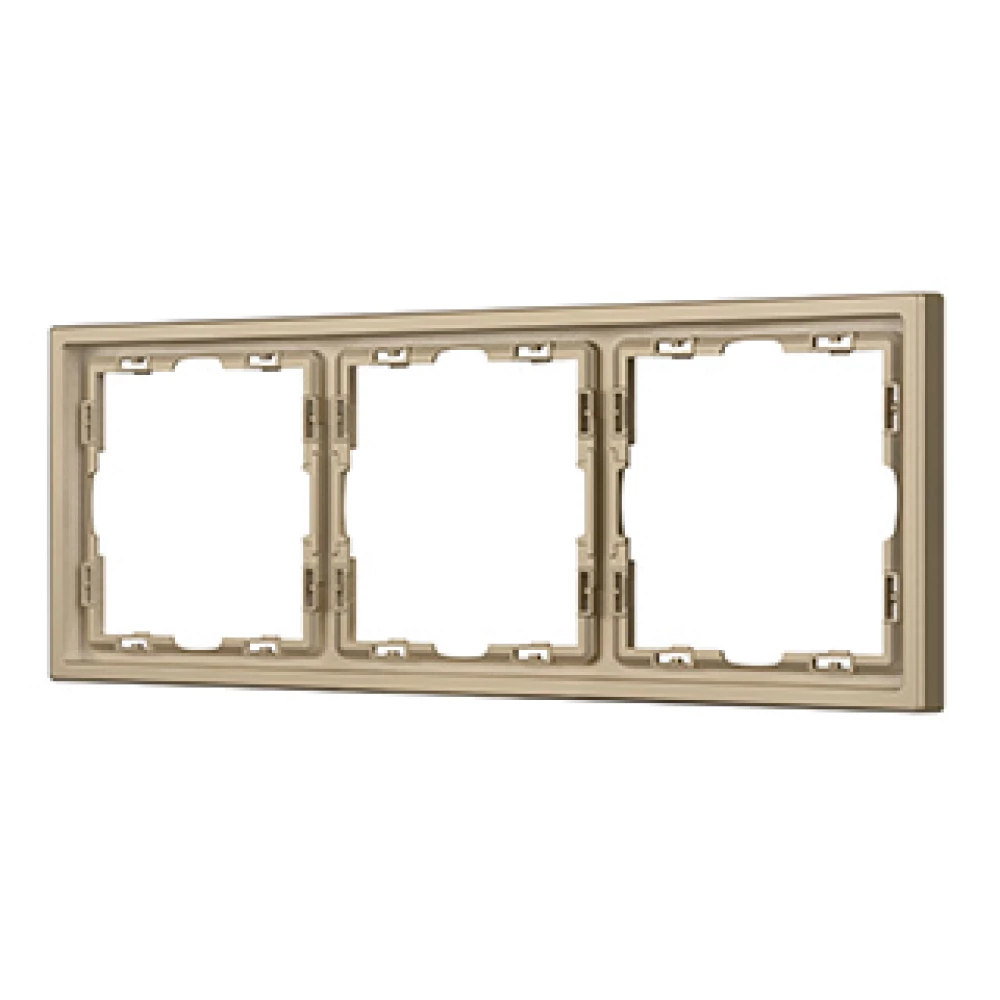 Рамка пластиковая FRM-NOBE-SFPL-3-GD (Arlight, Золотой песок) 054221 - Viokon.com