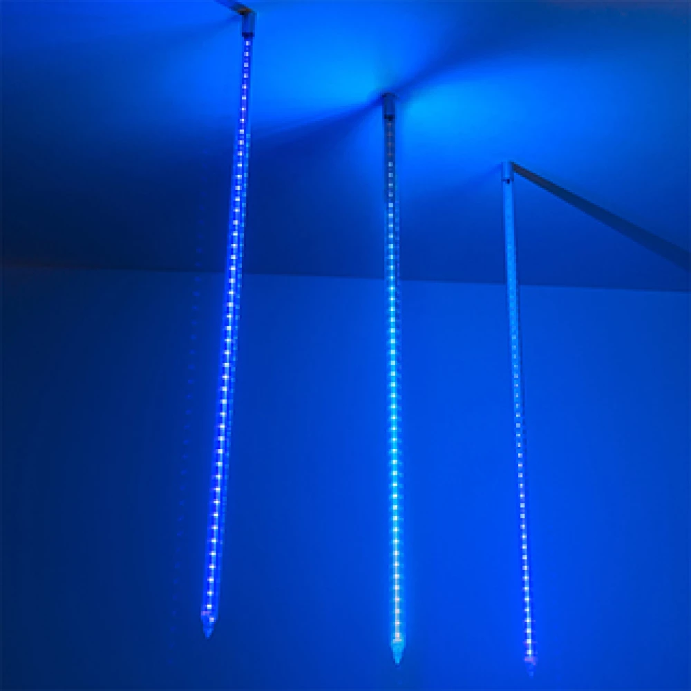 Светодиодная гирлянда ARD-ICEFALL-CLASSIC-D23-1000-CLEAR-96LED-LIVE BLUE (230V, 1.5W) (Ardecoled, IP65) 026102 - Viokon.com