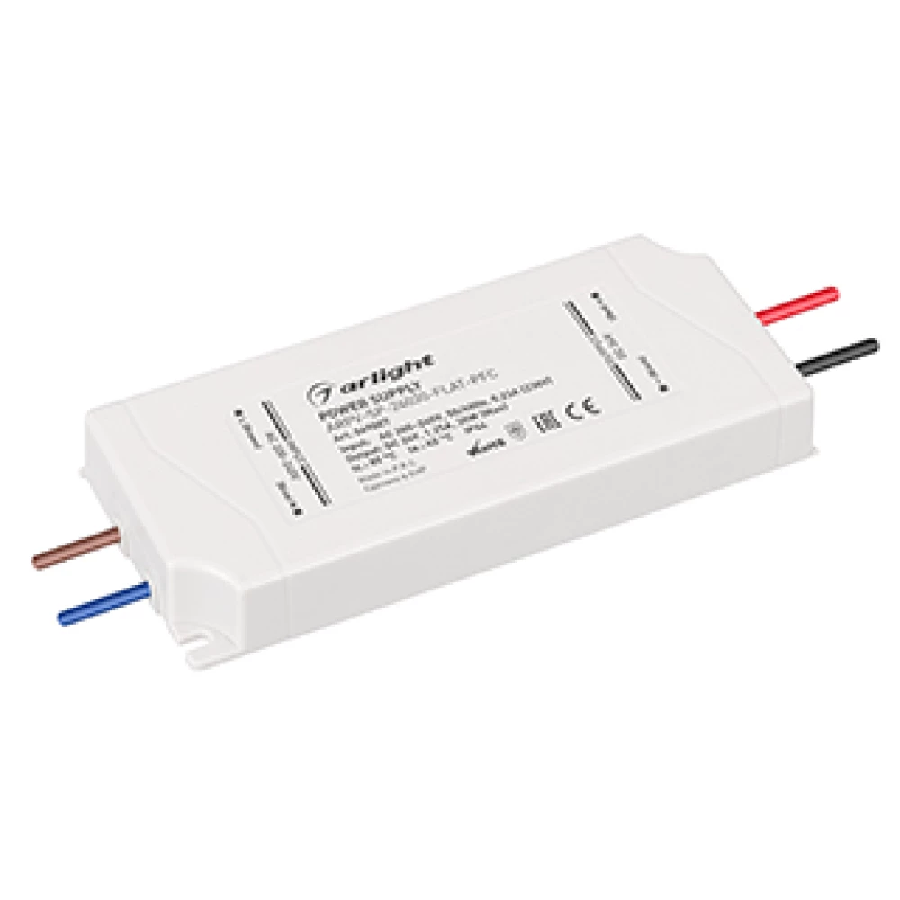 Блок питания ARPV-SP-24030-FLAT-PFC (24V, 1.25A, 30W) (Arlight, IP44 Пластик, 5 лет) 049007 - Viokon.com