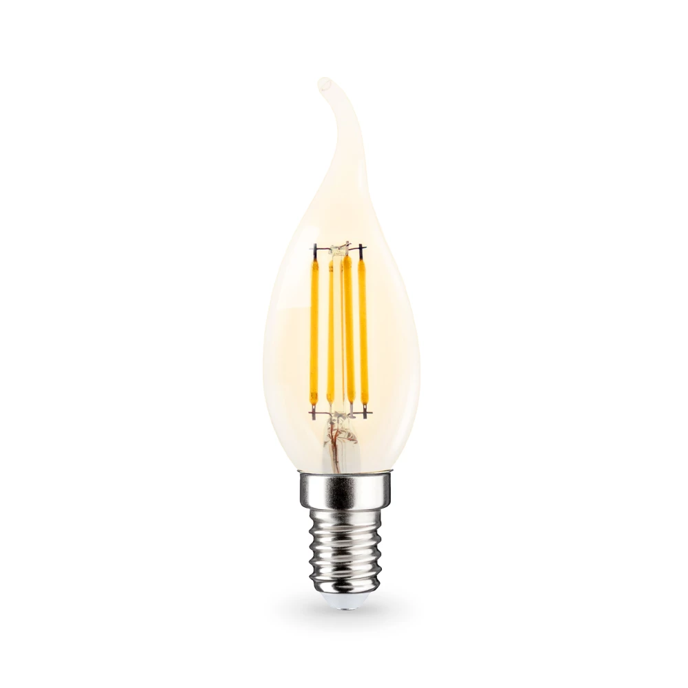 Лампа светодиодная Свеча на ветру CF35 11W 2700K 351123 Filament LED CF35 11W E14 2700K 220-240V - Viokon.com