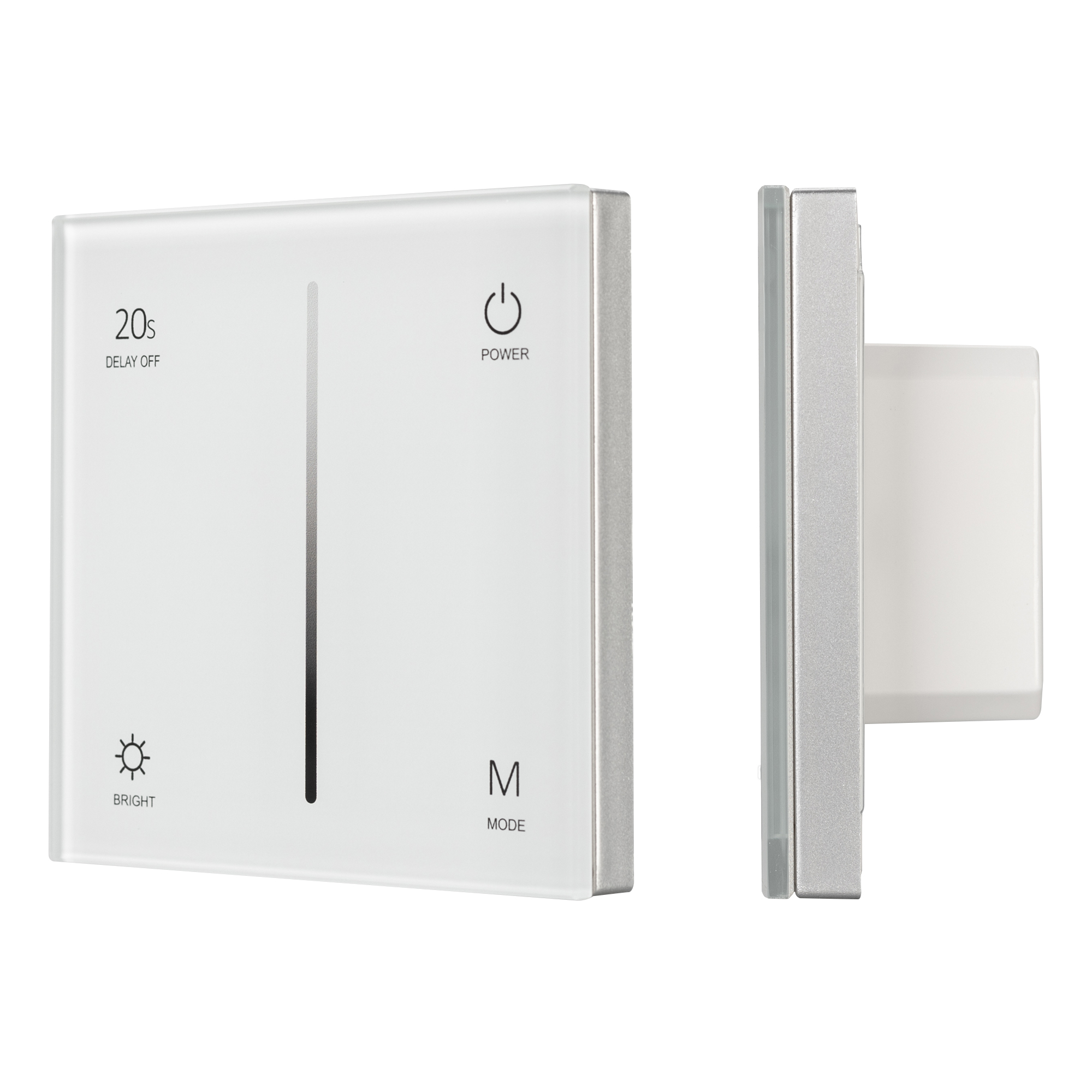 Панель SMART-P36-DIM-IN White (230V, 1.2A, TRIAC, Sens, 2.4G) (Arlight, IP20 Пластик, 5 лет) 027113 - Viokon.com