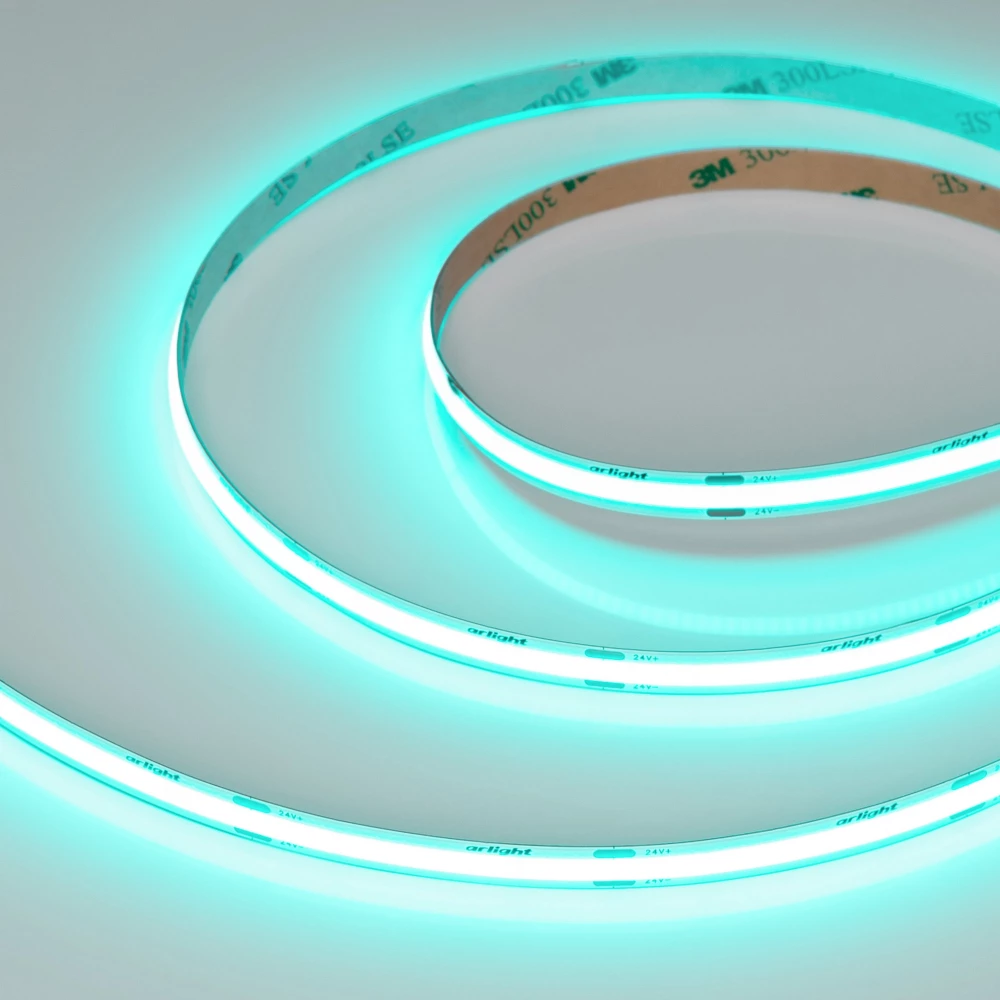 Лента COB-X480-8mm 24V Emerald (8 W/m, IP20, 5m) (Arlight, -) 047742 - Viokon.com