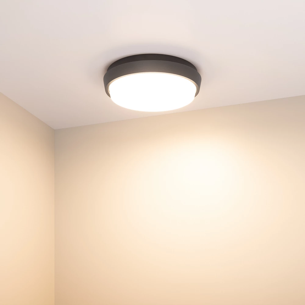 Светильник LGD-GIRO-R175-10W Warm3000 (GR, 110 deg, 230V) (Arlight, IP54 Металл, 3 года) 029948 - Viokon.com