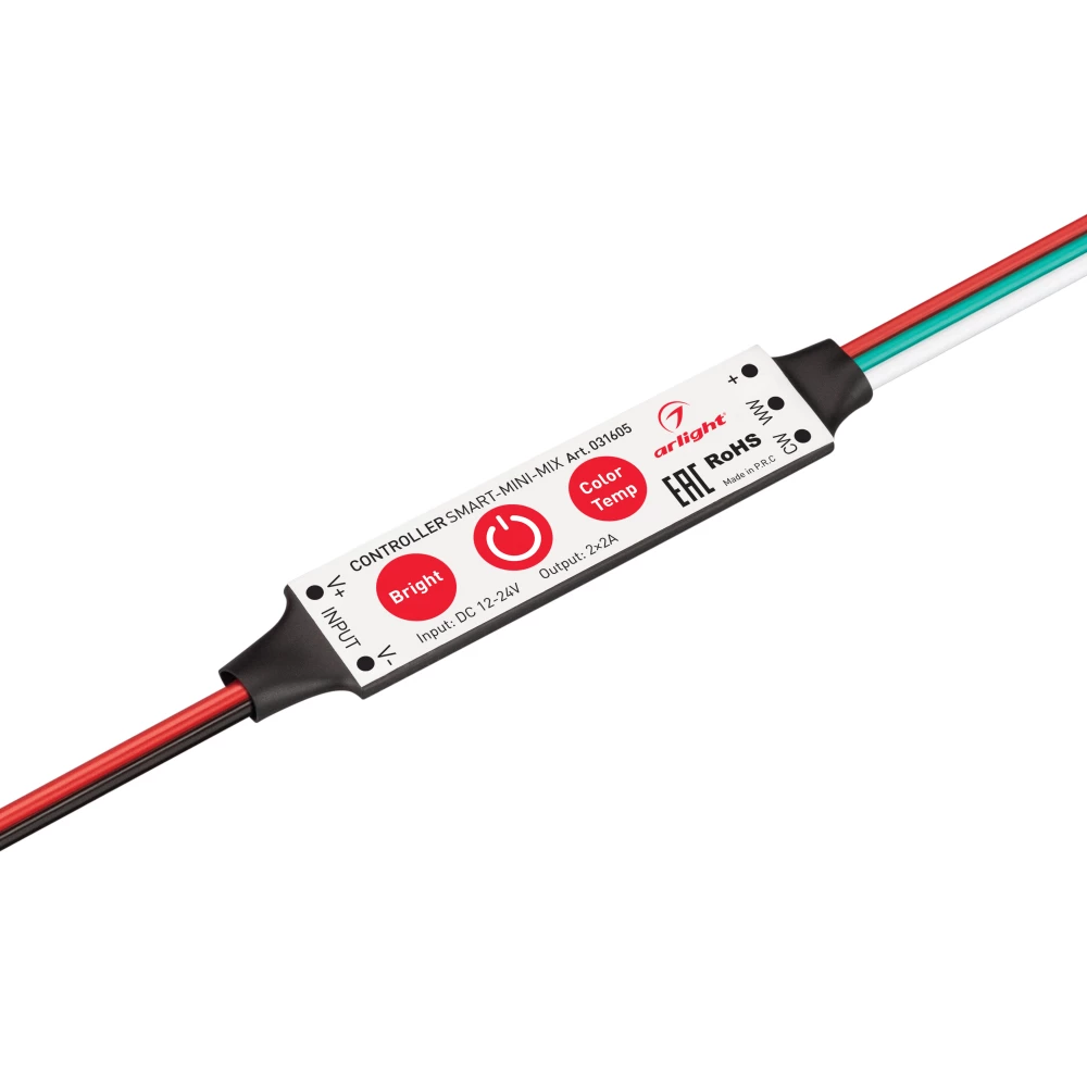 Контроллер SMART-MINI-MIX (12-24V, 2x2A) (Arlight, IP20 Пластик, 5 лет) 031605 - Viokon.com
