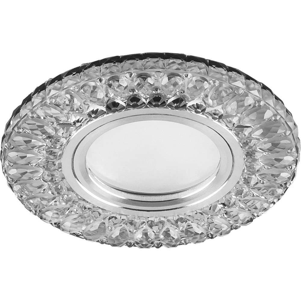 Светильник встраиваемый с белой LED подсветкой Feron CD906 потолочный MR16 G5.3 белый (28849) - Viokon.com