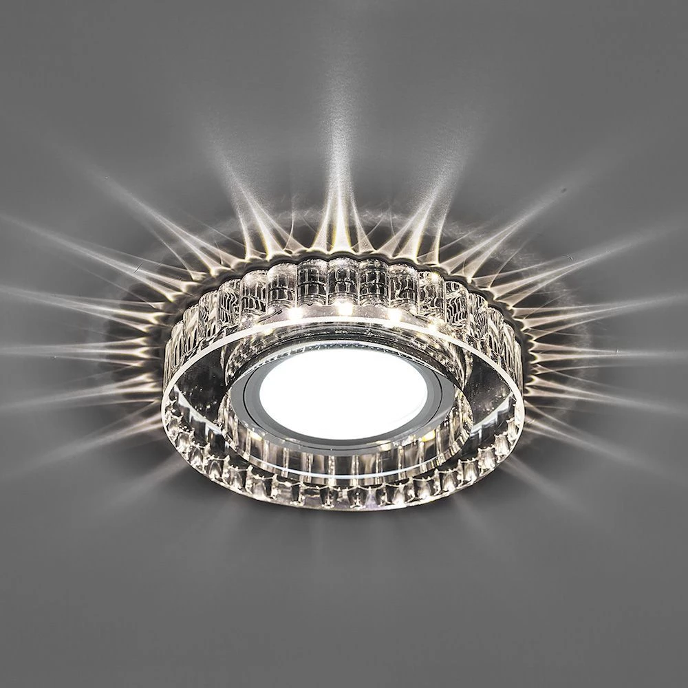 Светильник встраиваемый с LED подсветкой Feron CD985 потолочный MR16 G5.3 прозрачный (32662) - Viokon.com