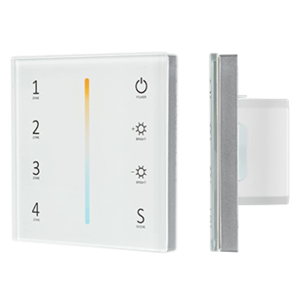 Панель Sens SMART-P38-MIX White (230V, 4 зоны, 2.4G) (Arlight, IP20 Пластик, 5 лет) 027118 - Viokon.com
