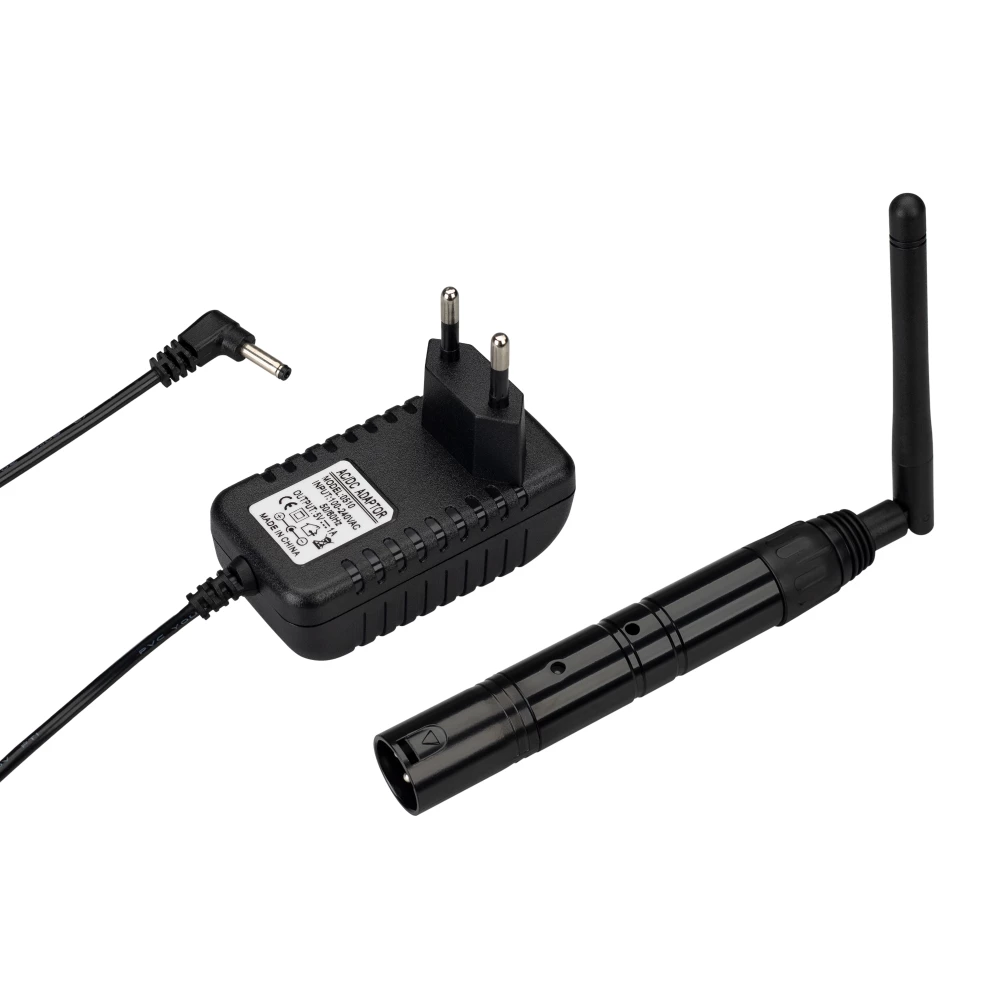 Усилитель SMART-DMX-Transmitter Black (5V, XLR3 Female, 2.4G) (Arlight, IP20 Металл, 5 лет) 028416 - Viokon.com