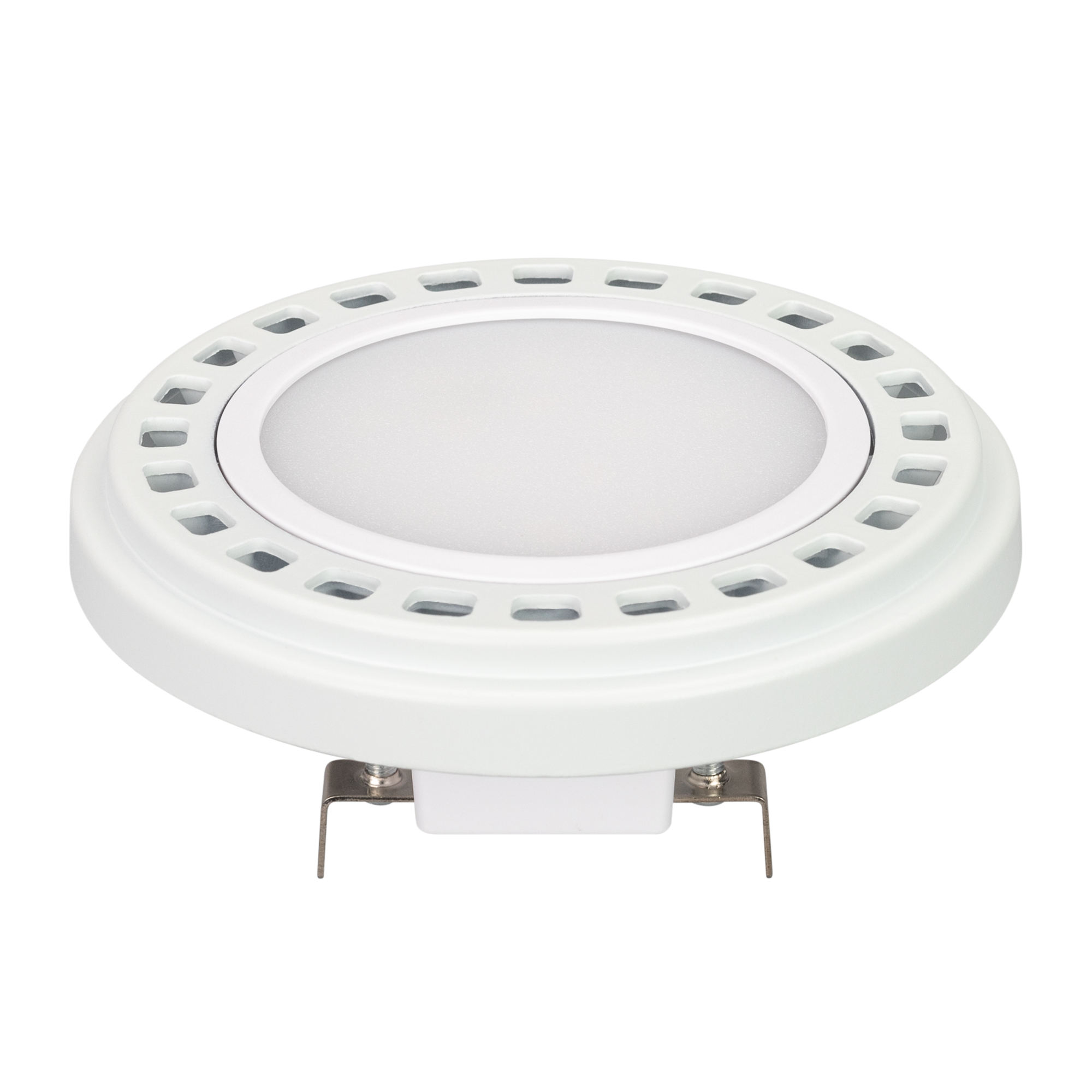 Лампа AR111-UNIT-G53-12W- Warm3000 (WH, 120 deg, 12V) (Arlight, Металл) 026887 - Viokon.com
