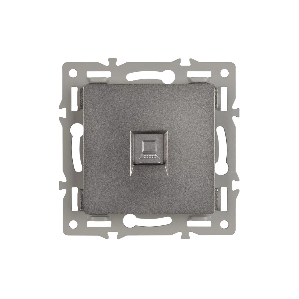 Механизм компьютерной розетки SCT-MPC1-PL-GR (RJ-45, CAT6) (Arlight, -) 045335 - Viokon.com