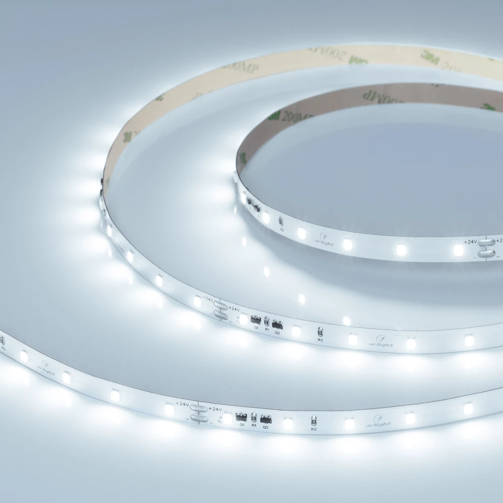 Лента IC-A60-8mm 24V Cool 8K (4.8 W/m, IP20, 2835, 10m) (Arlight, стабилизированная) 040604 - Viokon.com
