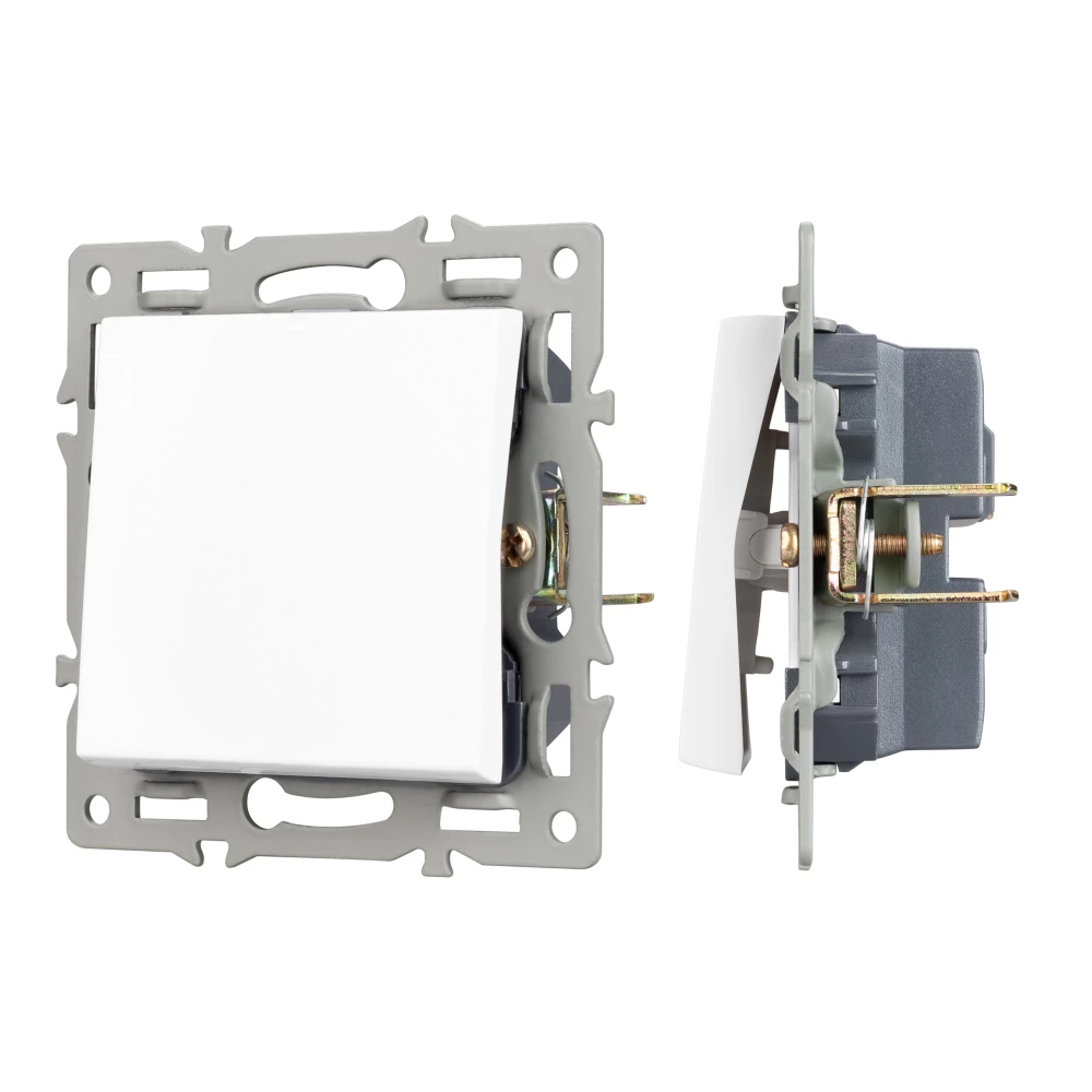 Механизм выключателя одноклавишный непроходной SWT-MK01-PL-WH (250V, 16A) (Arlight, -) 043710 - Viokon.com