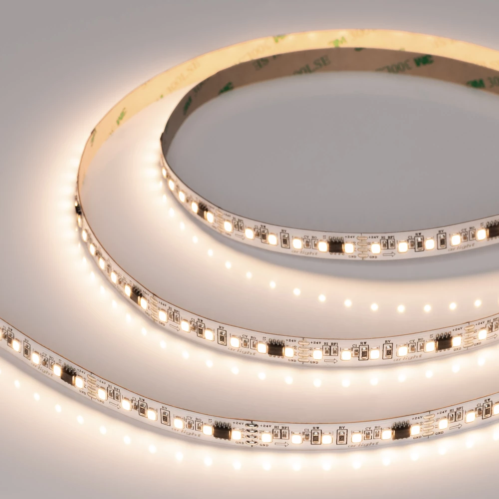 Лента SPI-A120-10mm 24V Warm3000-PX6-BPT (11 W/m, IP20, 2835, 5m) (Arlight, бегущий огонь) 049436 - Viokon.com