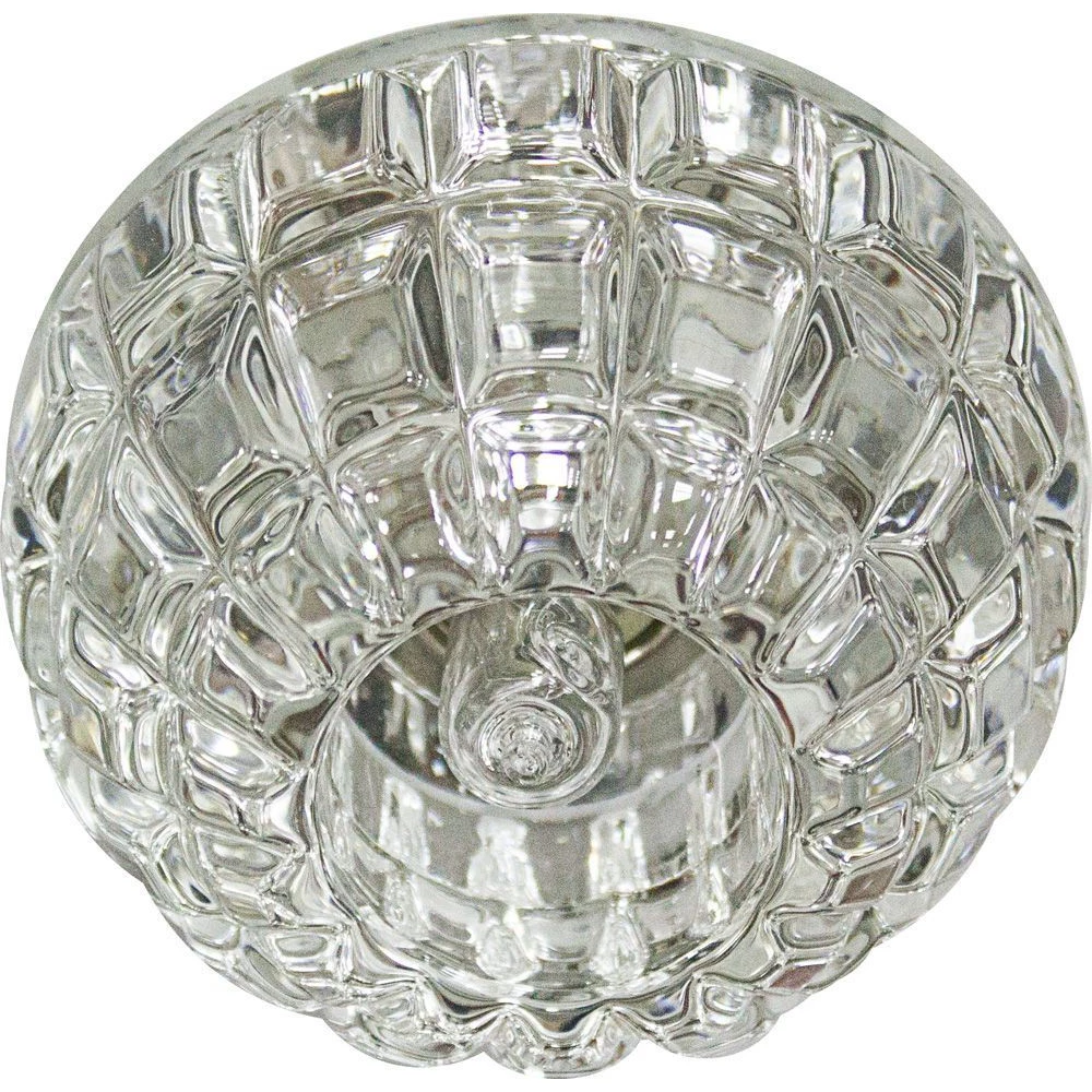 Светильник встраиваемый с разноцветной LED подсветкой Feron JD68 JCD9 прозрачный (27880) - Viokon.com