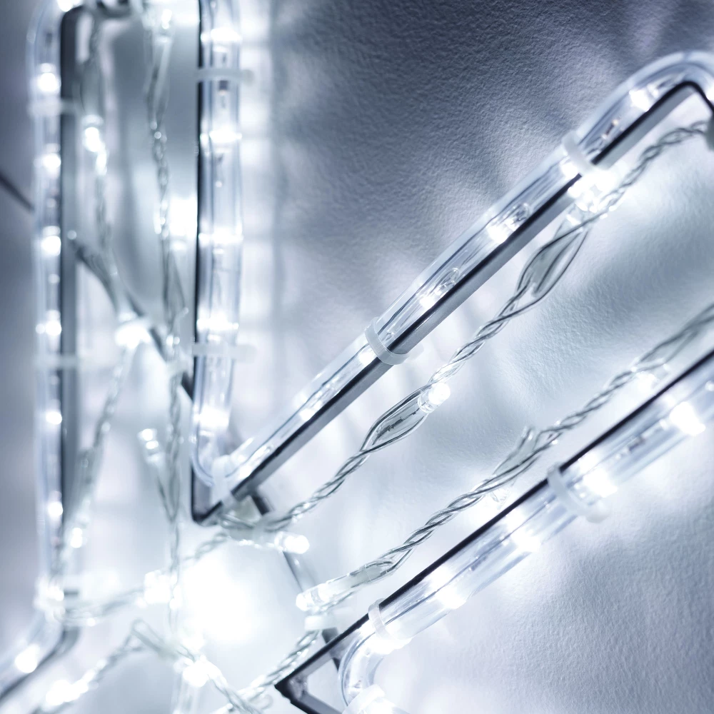 Фигура светодиодная ARD-SNOWFLAKE-M11-1250x1200-604LED White (230V, 36.5W) (Ardecoled, IP65, 1 год) 034260 - Viokon.com
