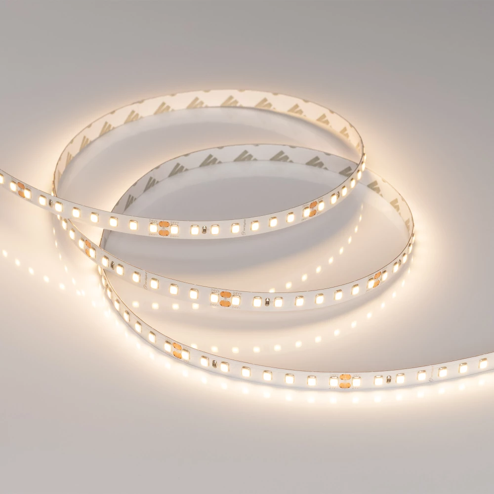 Лента RT-A128-8mm 24V Warm3000 (9.6 W/m, IP20, 2835, 5m) (Arlight, высок.эфф.150 лм/Вт) 038758 - Viokon.com