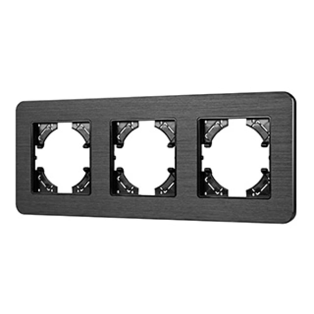 Рамка алюминиевая FRM-AKIRY-AL-3-BK (Arlight, -) 049729 - Viokon.com