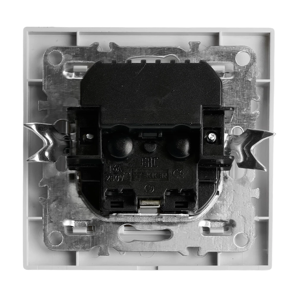 Розетка 1-местная STEKKER, PST16-9016-01, 250В, 2.1А с USB+ type C, серия Эрна, белый (50076) - Viokon.com