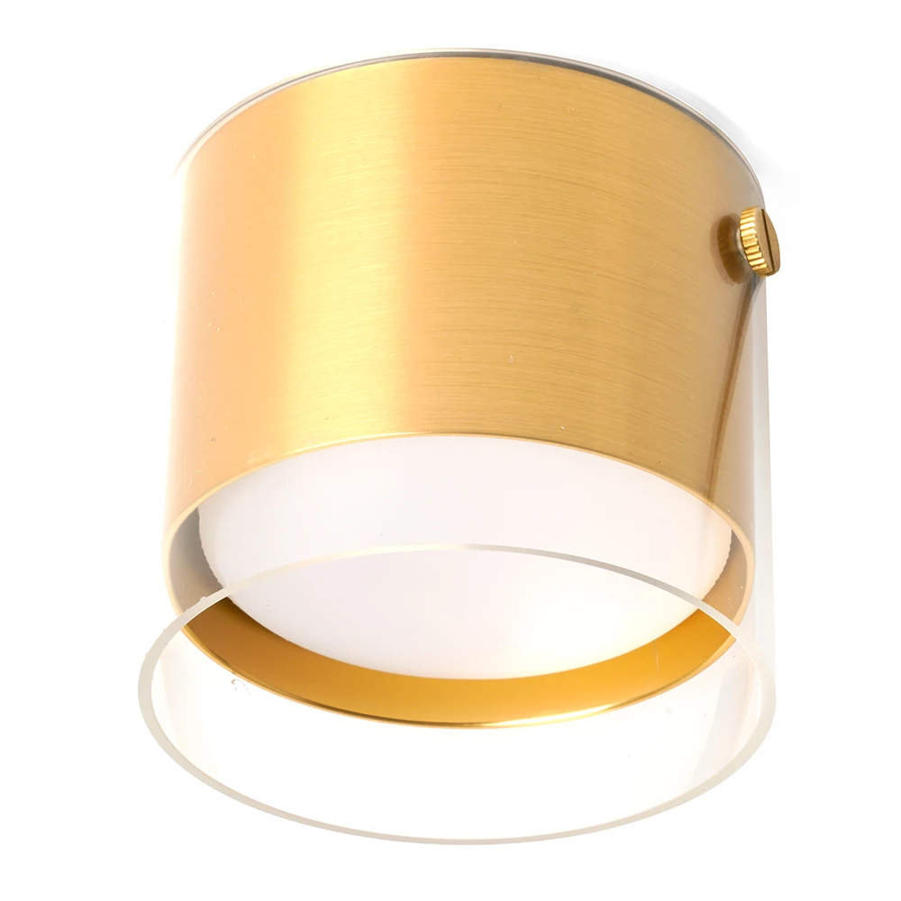 Светильник потолочный Feron HL389 Barrel LUMINA GX53 12W 230V, золото (48796) - Viokon.com