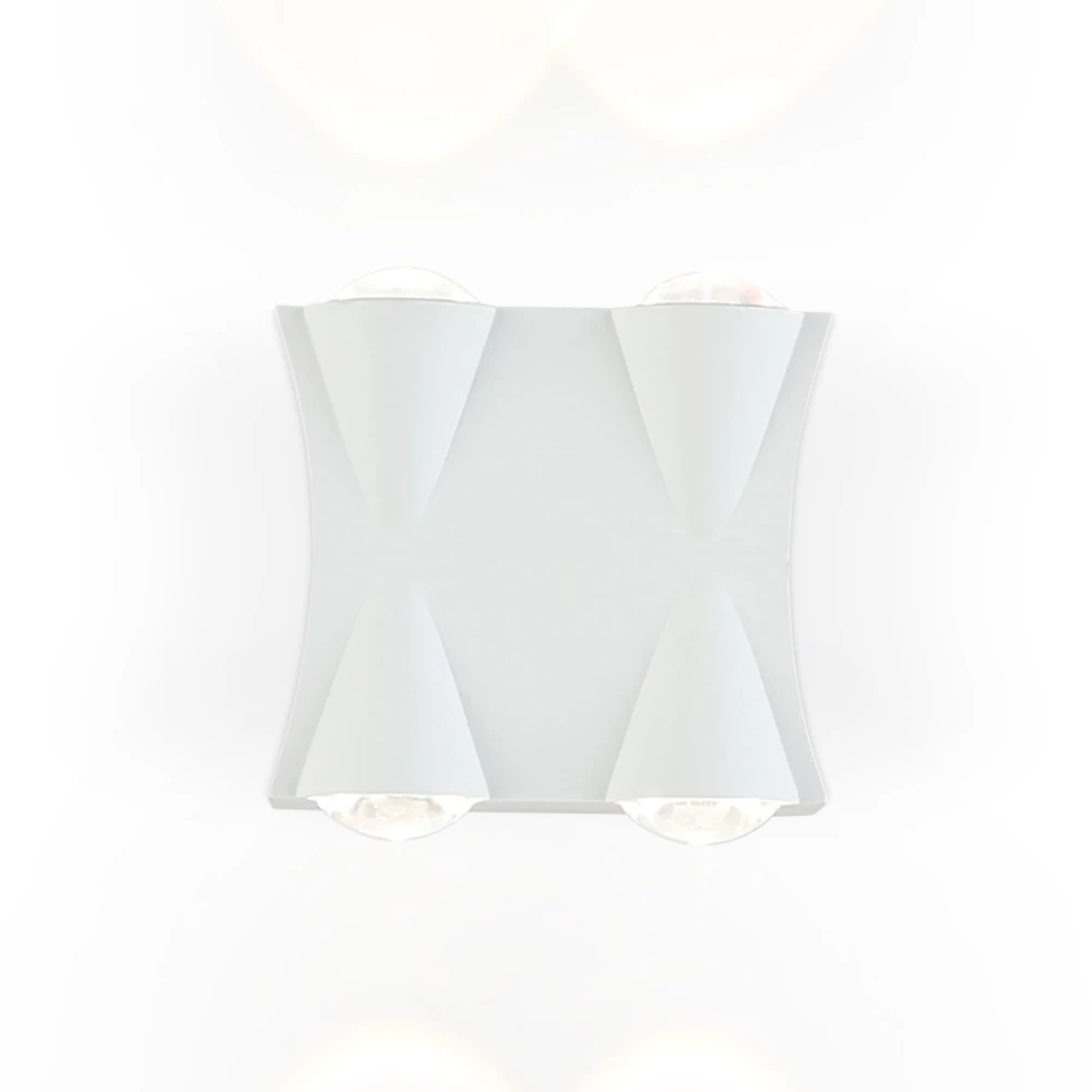 Уличный настенный светодиодный светильник IP54 ST4482/4 WH белый LED 4200K 4W IP54 90*80*45 - Viokon.com